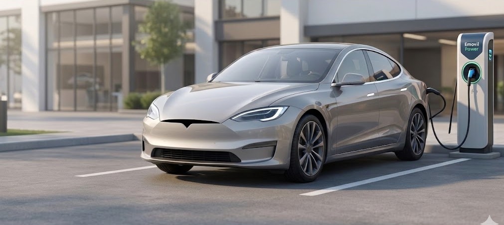Tesla cargando con Beny EVO E-Movil Power